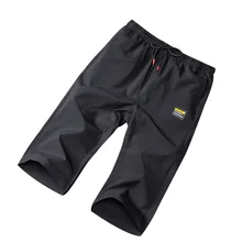 Летние капри брюки мужские облегающие шорты из вискозного волокна свободные тонкие шорты пляжные шорты