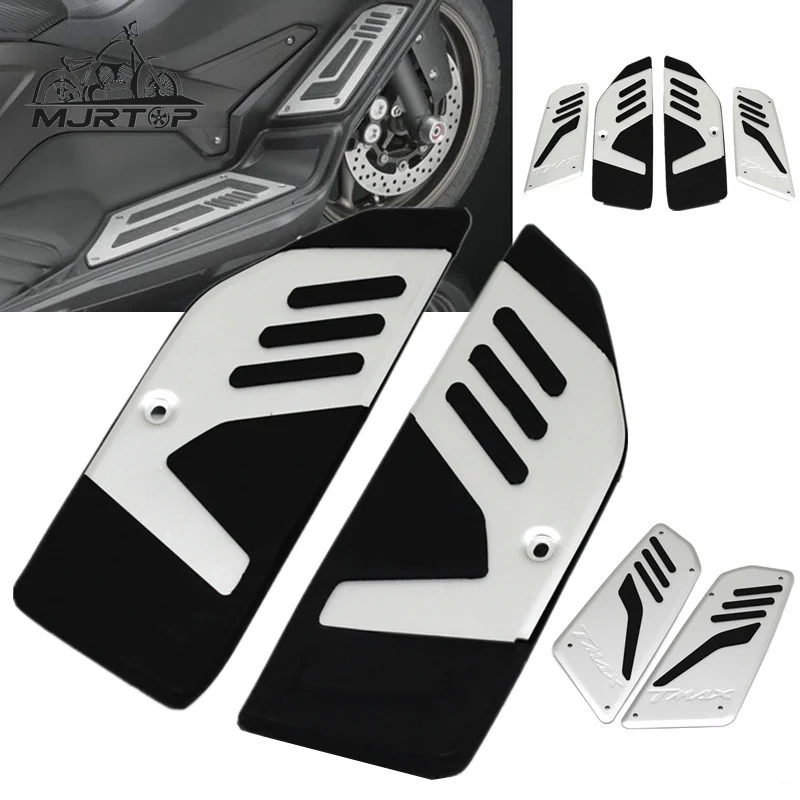 

Motorcycles Footboard Rests For YAMAHA TMAX530 TMAX 560 Tech Max tmax530 560 2017-2021 CNC+Rubber Passenger Footrest Foot Pegs