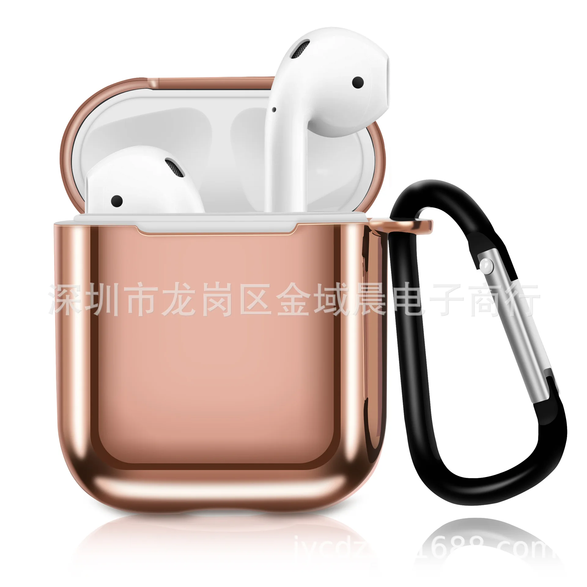 Подходит для Apple, беспроводной Bluetooth, коробка для хранения наушников, AirPods, защитный чехол, гальваническое покрытие, ТПУ, наушники, зарядный чехол