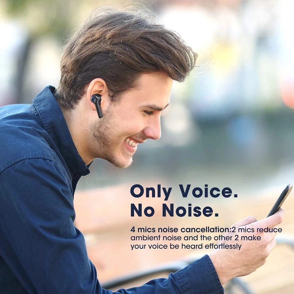 R22 Wireless Earbuds TWS 5.1 Bluetooth Earphone Wireless Headset Led Display IPX8 Waterproof 40 Hours Premium Sound Noise HiFi