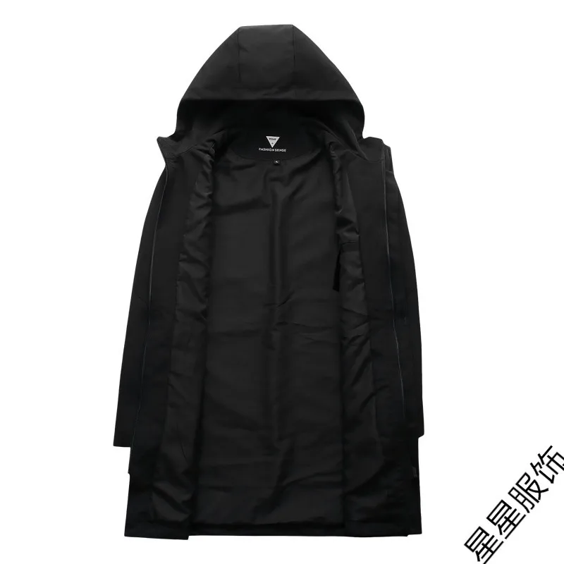 8xl 6xl 5xl Мужская Повседневная Длинная куртка большого размера демисезонная мужская деловая ветровка тонкая верхняя одежда парка свободная университетская куртка-бомбер
