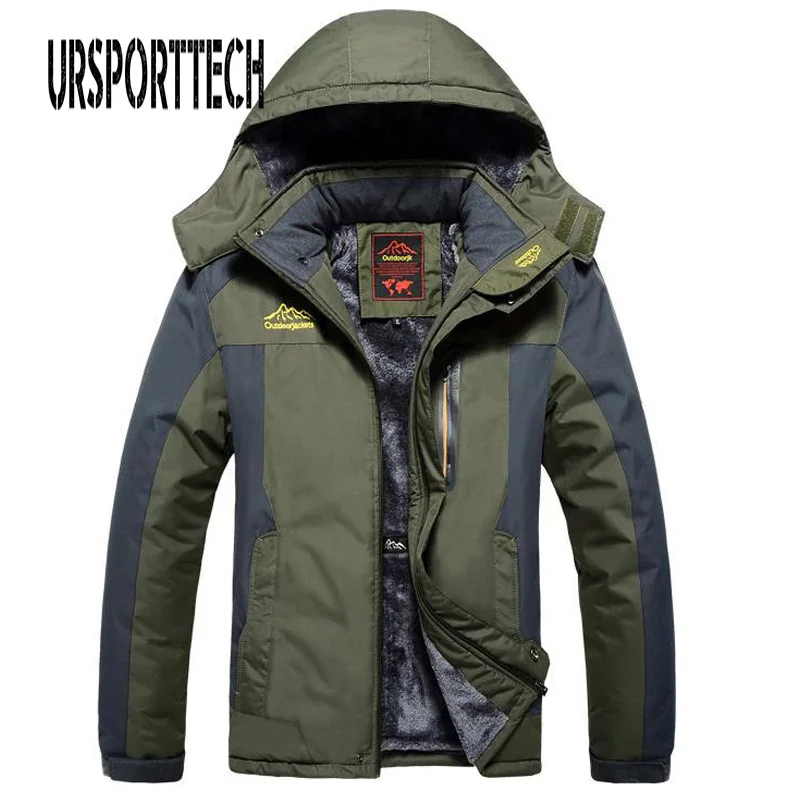 

Fleece Military Winter Jacket Men Windproof Waterproof Outwear Parka Mens Windbreaker Warm Raincoat Coat Oversize 9XL Overcoat