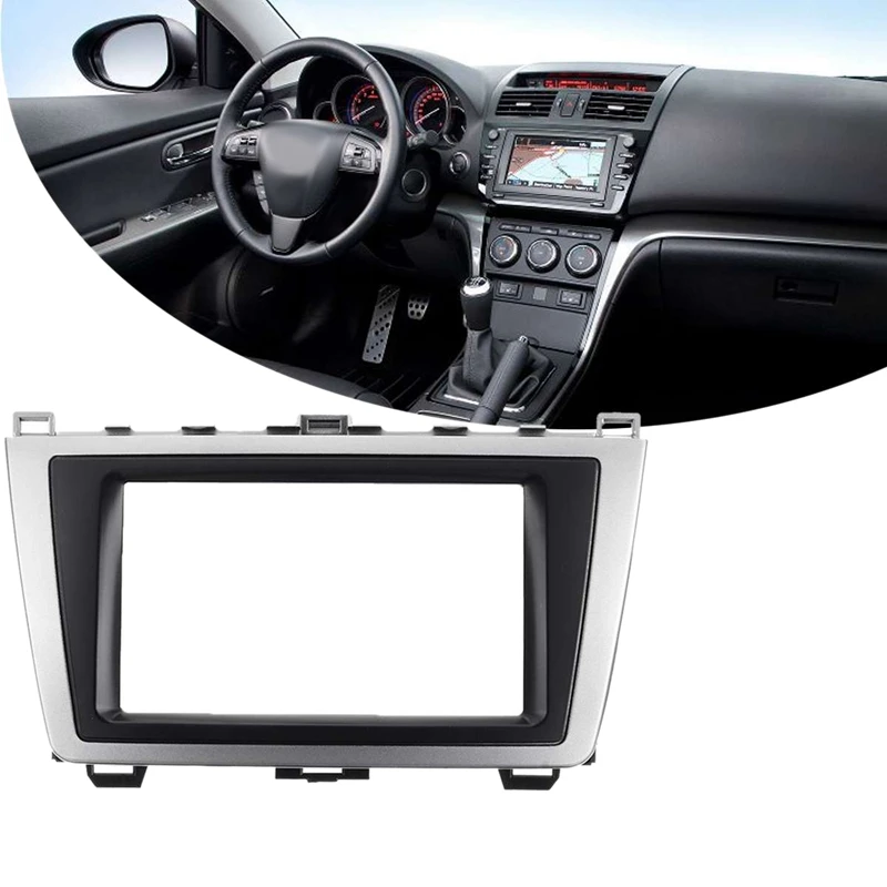 2Din автомобильный стерео радио DVD панель аудио крепление комплект для Mazda 6 Atenza 2009