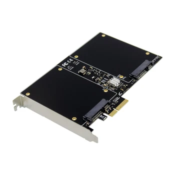 

PCI-E X2 to 2-Port SATA 3.0 6Gbps RAID Adapter Card PCI Express Serial ATA Converter For 2.5 Inch HDD SSD