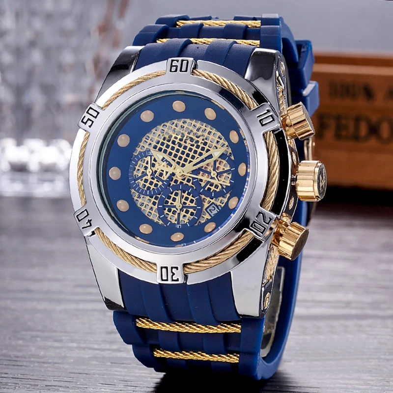 FOSSIL Топ бренд Роскошные мужские часы aaa часы кварцевые часы с резиновым ремешком наручные часы relojes hombre