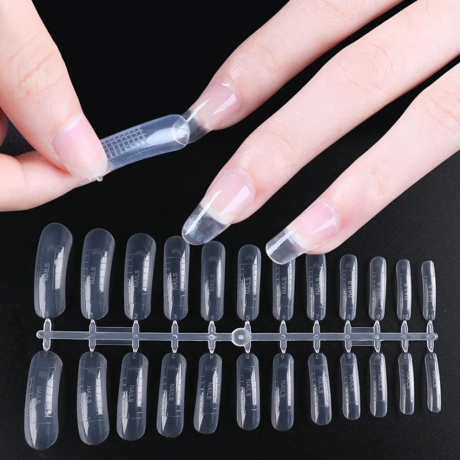 24pcs Dual Forms Nail Extension Tools Full Cover Quick Building Mold