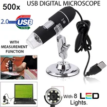 Ручной эндоскоп цифровой микроскоп черный 8LED 0,3 МП инструмент для чистки ушей водонепроницаемые фотографии портативные компьютеры ABS