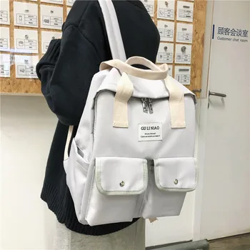 

Fashion Backpack Waterproof Nylon Women Backpack 15.6 Inch Laptop Backbag New School Bag Teenager Mochilas Female Bagpack