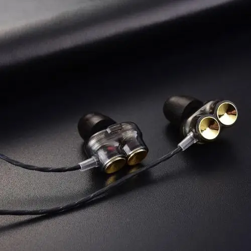 Черный Горячая QKZ KD7 3,5 мм Интерфейс спортивные стереосистемы тяжелый бас наушники-вкладыши с микрофоном - Цвет: Черный