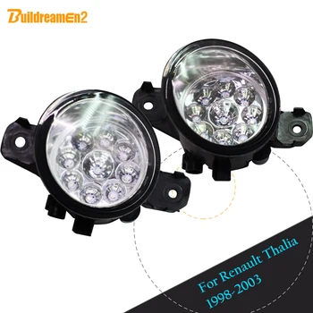 

Buildreamen2 For Renault Thalia 1998-2003 2 x Car H8 H11 LED Light Fog Light DRL Daytime Running Light White Blue Yellow 12V DC