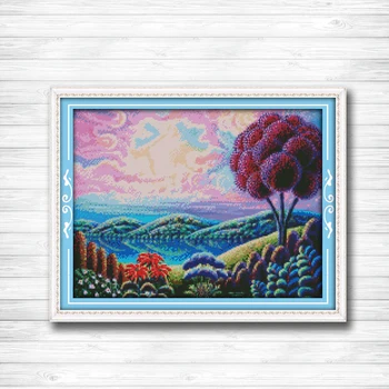 

Beautiful Fantastic scenery dmc 14CT 11CT counted cross stitch Needlework Set Embroidery kits chinese cross stitch Home decor