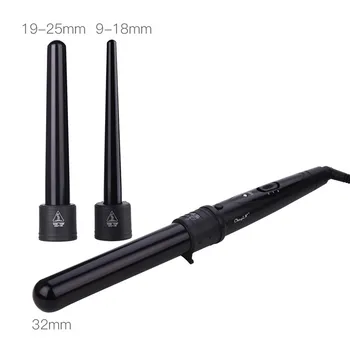 

Hair Curler 32mm with 2 Ultra-Thin Interchangeable Curling Wands for Small Curls with Temperature Adjusted Dual Voltage 30
