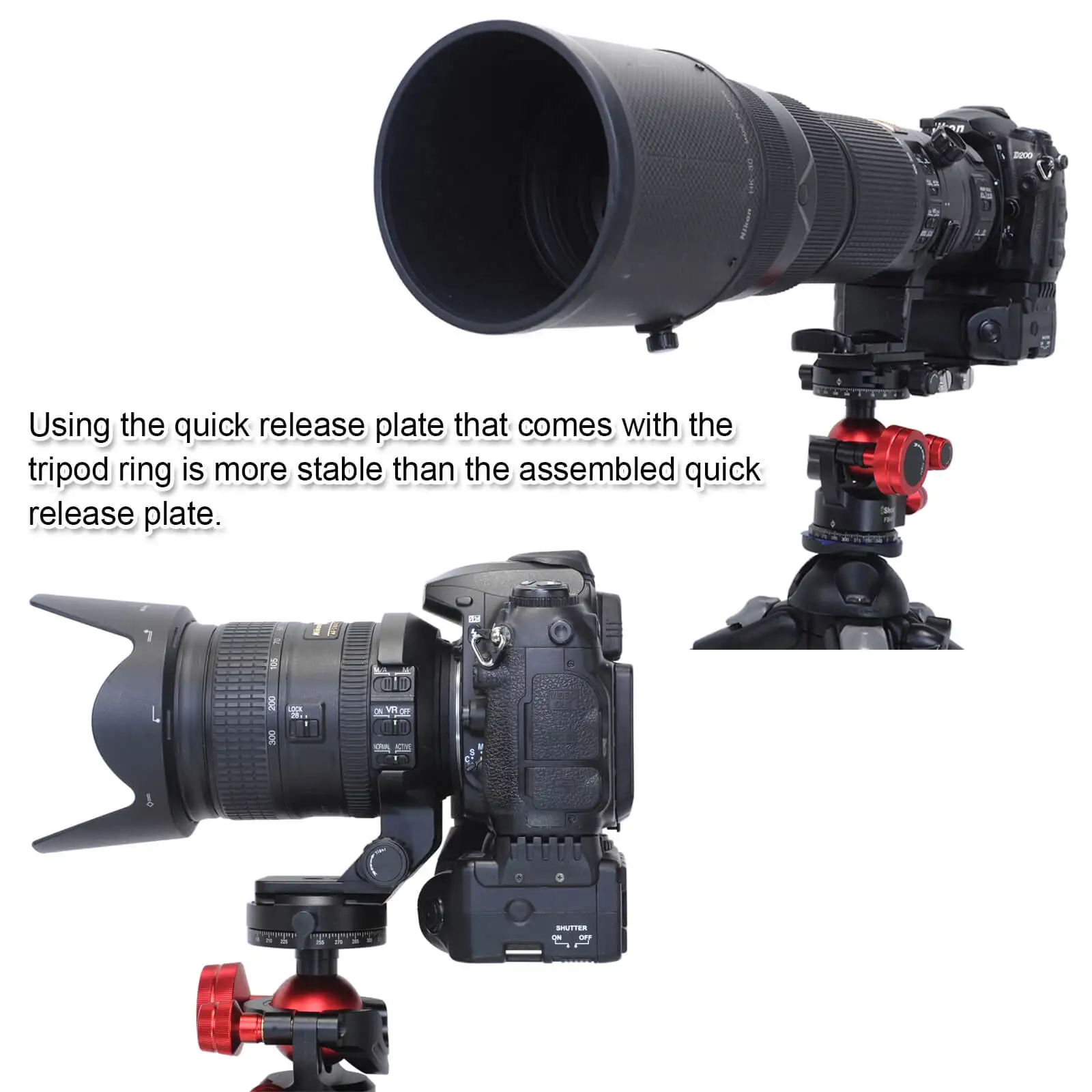 360 Tripod Panoramic Ball Head with Quick Release Clamp for Canon Sony Nikon DSLR Camera, Monopod, Slider, Camcorder, Tripod