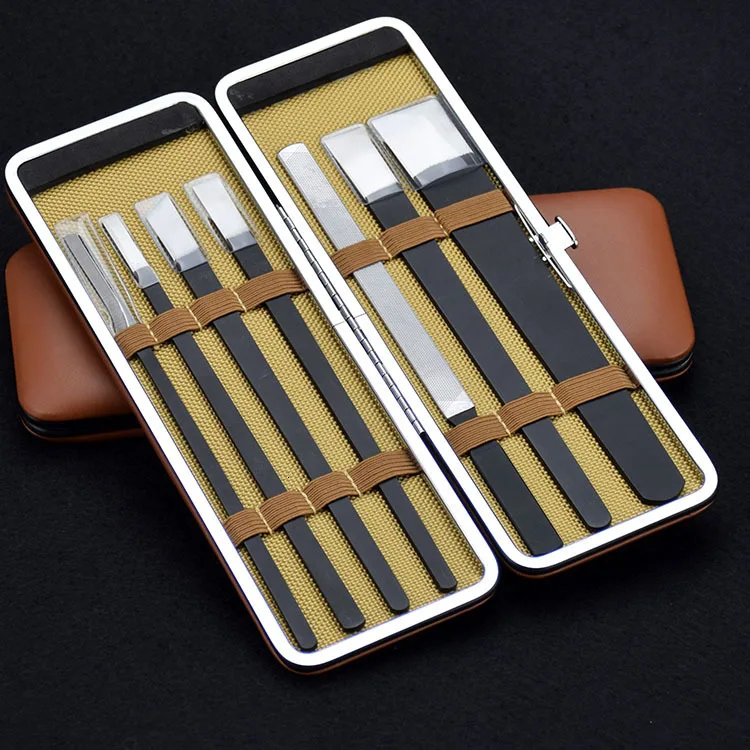 7 шт. каблук из нержавеющей стали пилочка для ногтей Педикюр Набор ножей для удаления омертвевшей кожи ног Педикюр Рашпиль средство по уходу за ногами