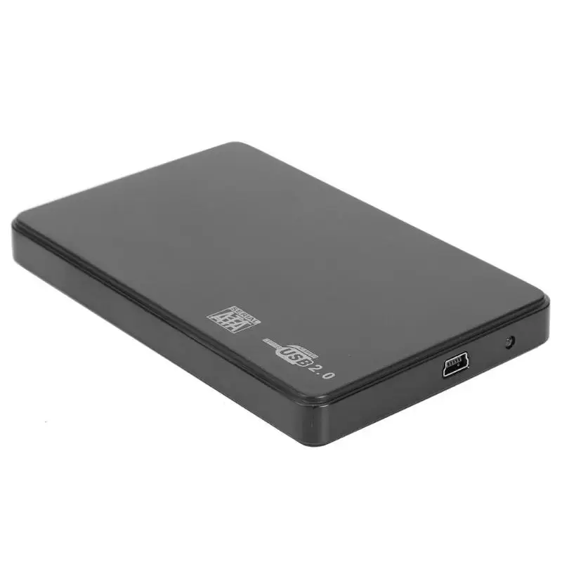 Корпус жесткого диска тонкий портативный 2,5 корпус для жесткого диска USB 2,0 внешний жесткий диск Корпус Sata к USB жесткие диски HDD корпус с usb-кабелем