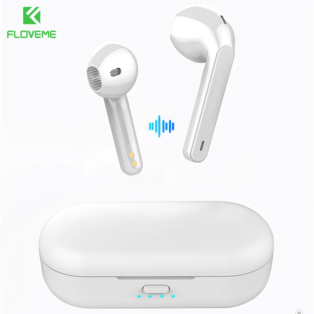 FLOVEME миниатюрное наушники-вкладыши TWS с 8 Bluetooth 5 0 Беспроводной наушники