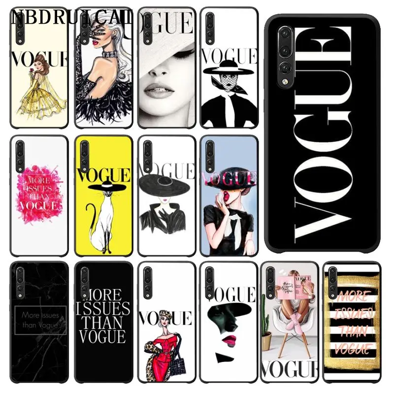 

NBDRUICAI brand new, more problems than Vogue Phone Case for Huawei P9 10 lite P20 pro lite P30 pro lite Psmart mate 20 pro lite