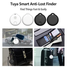 Tuya – Smart Tracker avec Bluetooth et application Smart Life, alarme Anti perte à Volume élevé de 80db, recherche de clé, de portefeuille, enregistrement GPS 