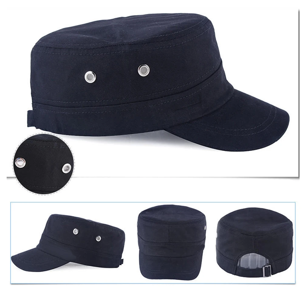 Классические винтажные мужские бейсболки из промытого хлопка с плоским верхом, регулируемая облегающая более толстая крышка, зимние теплые шапки в стиле милитари для мужчин