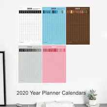 1 шт. год планировщик календари настенный ежедневный график программа блокнот s офисные школьные принадлежности бумажный график 82x52 см