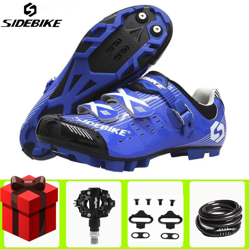 

Sidebike MTB Cycling Shoes add SPD pedal set lock Pro Men sneakers Mountain Bike Self-Locking Riding sports Bicycle Shoes