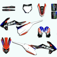 Sticker For KTM SX 85 2018 2019 2020 Full Racing Motocross Decals Tank Fender Fairing Stickers For KTM SX85 Custom Name Number custom racing bicycle number plate with decals sticker flags vittel numbers diy customized