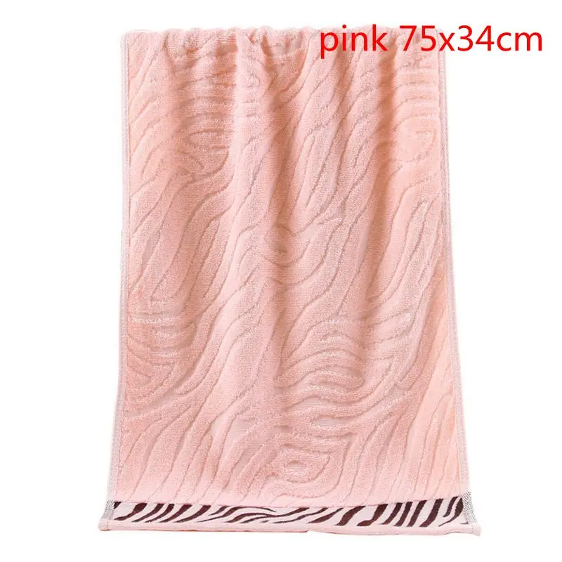 pink 75x34cm 1 шт. высокоабсорбирующее полотенце с вышивкой лаванды хлопчатобумажные полотенца для лица банное полотенце для взрослых мочалки - Цвет: pink 75x34cm