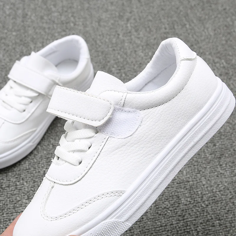 Kid Shoes Children Boys Girls Sneakers Solid Color White Baby Leisure Canvas shoes Primary School Shoes Soft Bottom SSJ015
