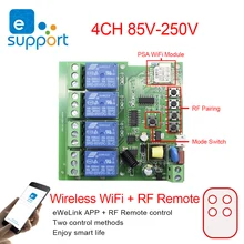 EWeLink Smart Remote Control Wireless Wifi Switch Module 1/4CH DC 12V 24V 5V AC 220V 250V RF Receiver 10A Relay Alexa Compatible