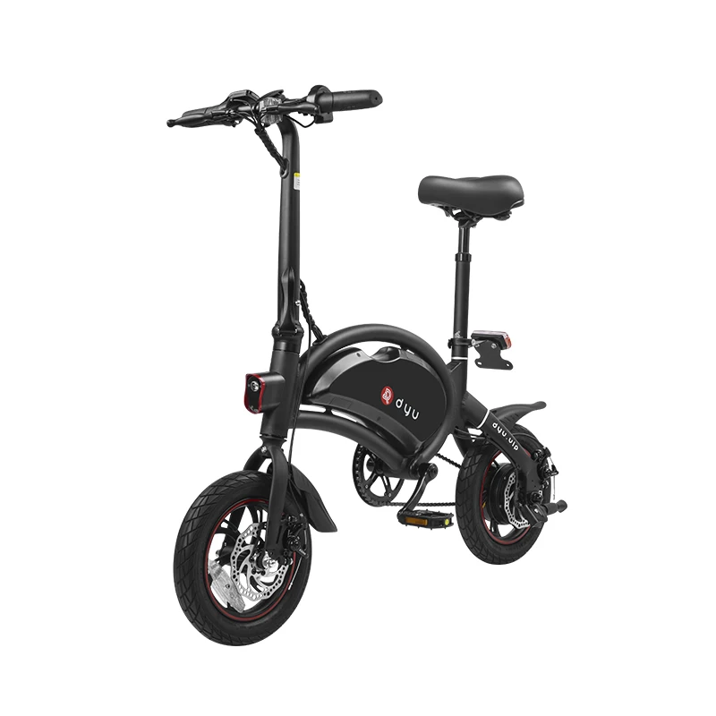 DYU D2 + 12Inch Sepeda Listrik dengan 