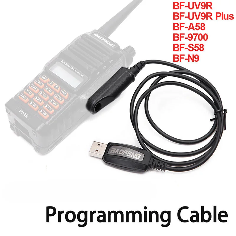 USB Кабель для программирования шнур компакт дисков Baofeng BF UV9R плюс A58 9700 S58 N9 и т. д.