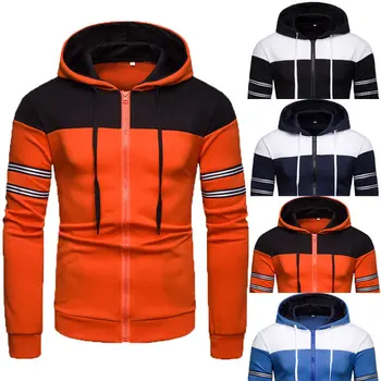 

European Code Man Leisure Time Sweater Loose Coat Even Hat Cardigan Sweater Male