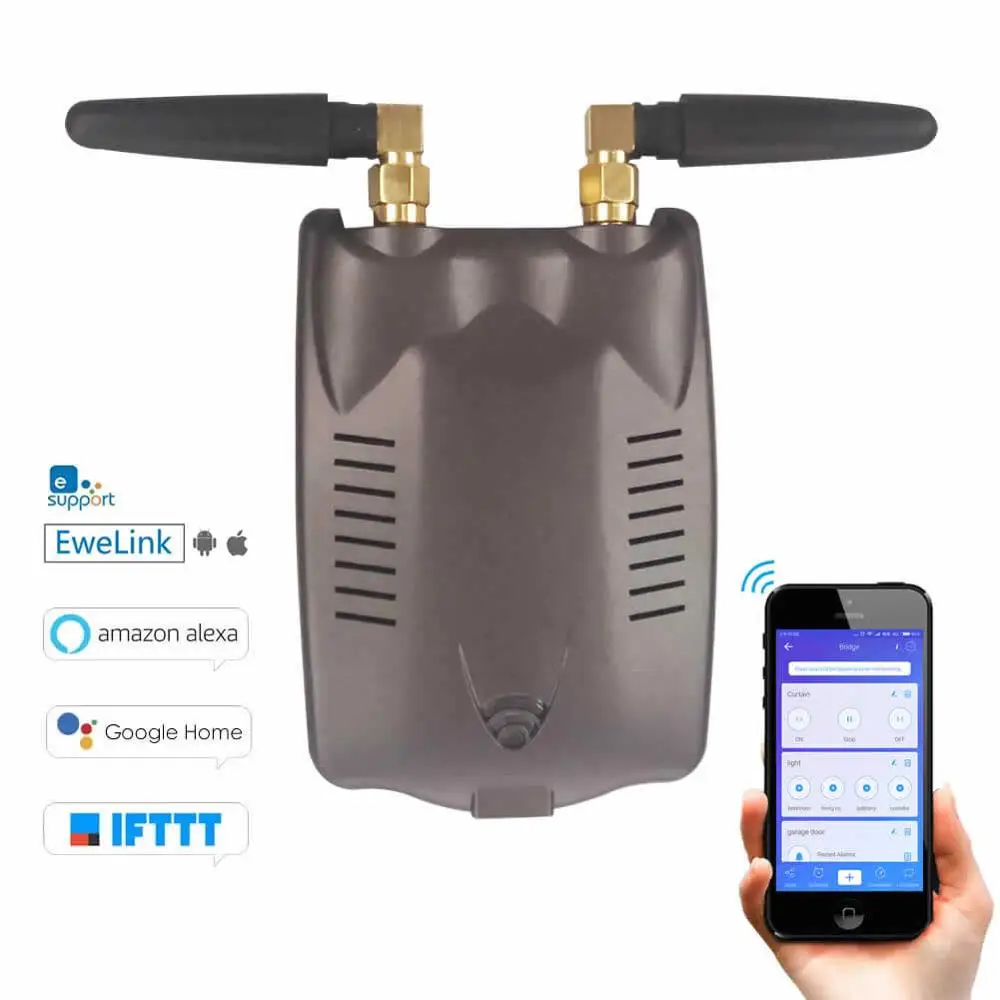 RF мост eWeLink умный дом автоматизация модуль беспроводной переключатель Wifi Универсальный таймер DIY двойной 315/433 МГц с amazon alexa лучший