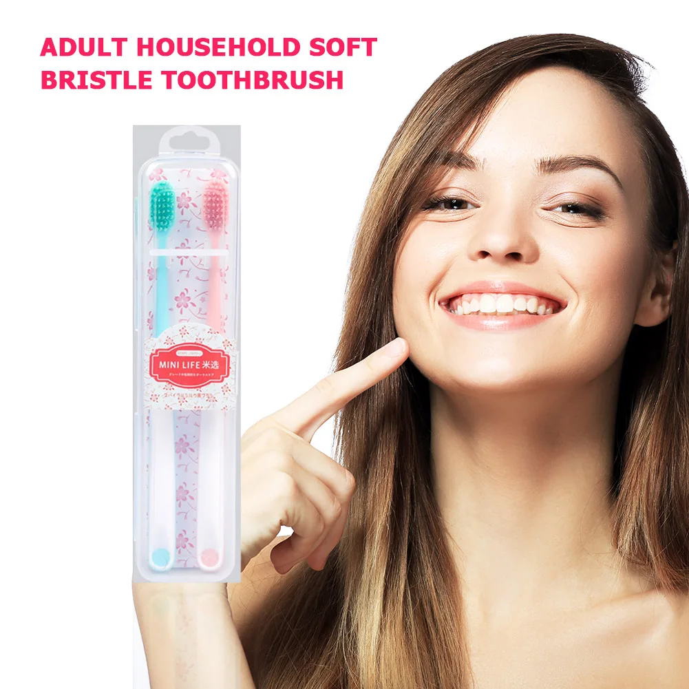 2x Classic Travel Tooth Brush Durable Portable Comfortable Practical Teeth Whitening Soft Bristle Oral Cleaning Stick | Красота и