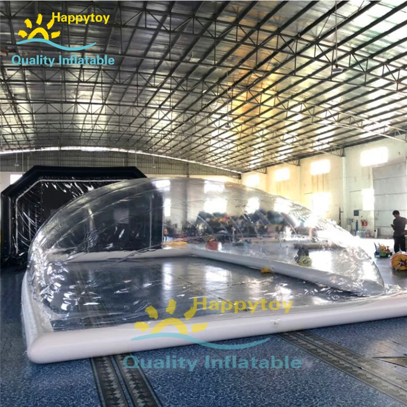  Durable pvc swimming pool cover tents inflatable lap pool transparent dome tent for pools