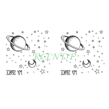 

Waterproof Temporary Tattoo sticker planet moon star circle tatto stickers flash tatoo fake small art tattoos for girl women men