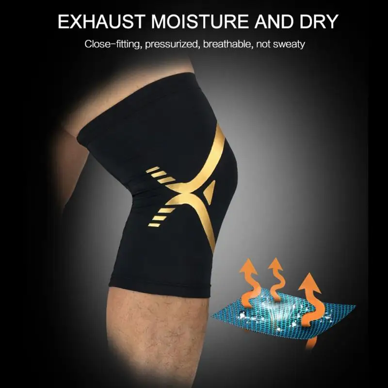 

Fashion Kneepad Patella Protector Brace Spring Knee Pad Compression Knee Sleeve Support Sports Safety For Basketball Running