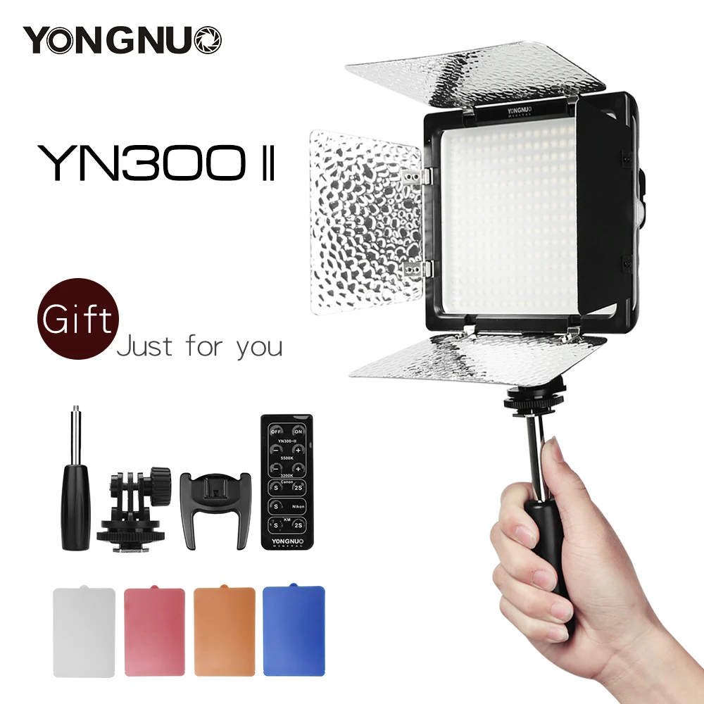 YONGNUO YN300II YN300-II 300 светодиодный светильник для камеры и видео с дистанционным