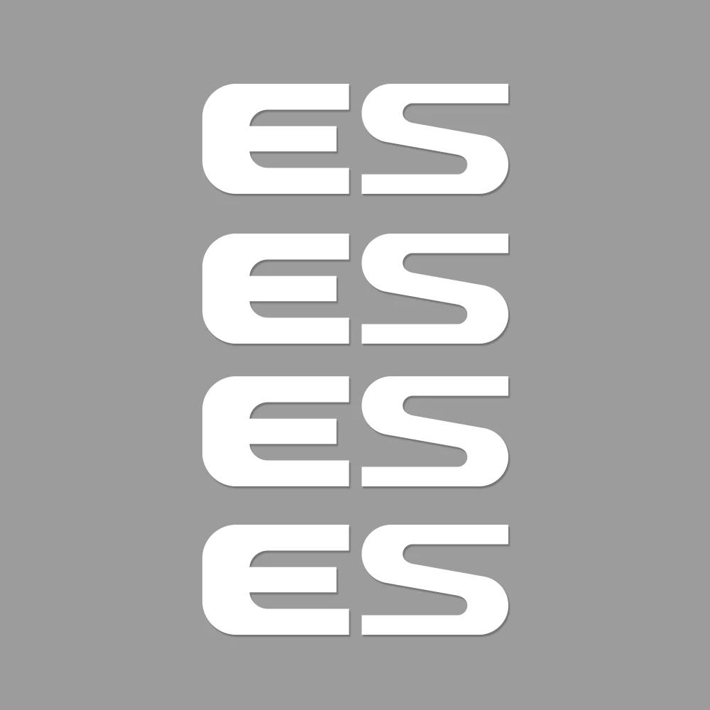 For ES 4 Шт Автомобильные наклейки окна стеклоочиститель наклейки для Lexus RX 300 330 составляет 250 300 GX 400 460 UX 200 NX LX v-образной КРЕПЕЖНОЙ ПЛАСТИНОЙ LS GS ES CT200h Fsport аксессуары - Название цвета: For ES