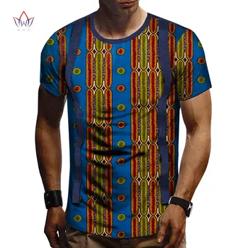 

Men African Clothing Dashiki Men Top Shirt Bazin Riche African Men Clothes Cotton Print Patchwork Patchwork Top Shirt WYN908