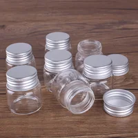 3pcs 20ml 37*40mm Glass Bottles with Aluminum Lids Spice Jars Storage Bottles Pill Container Candy bottles 1