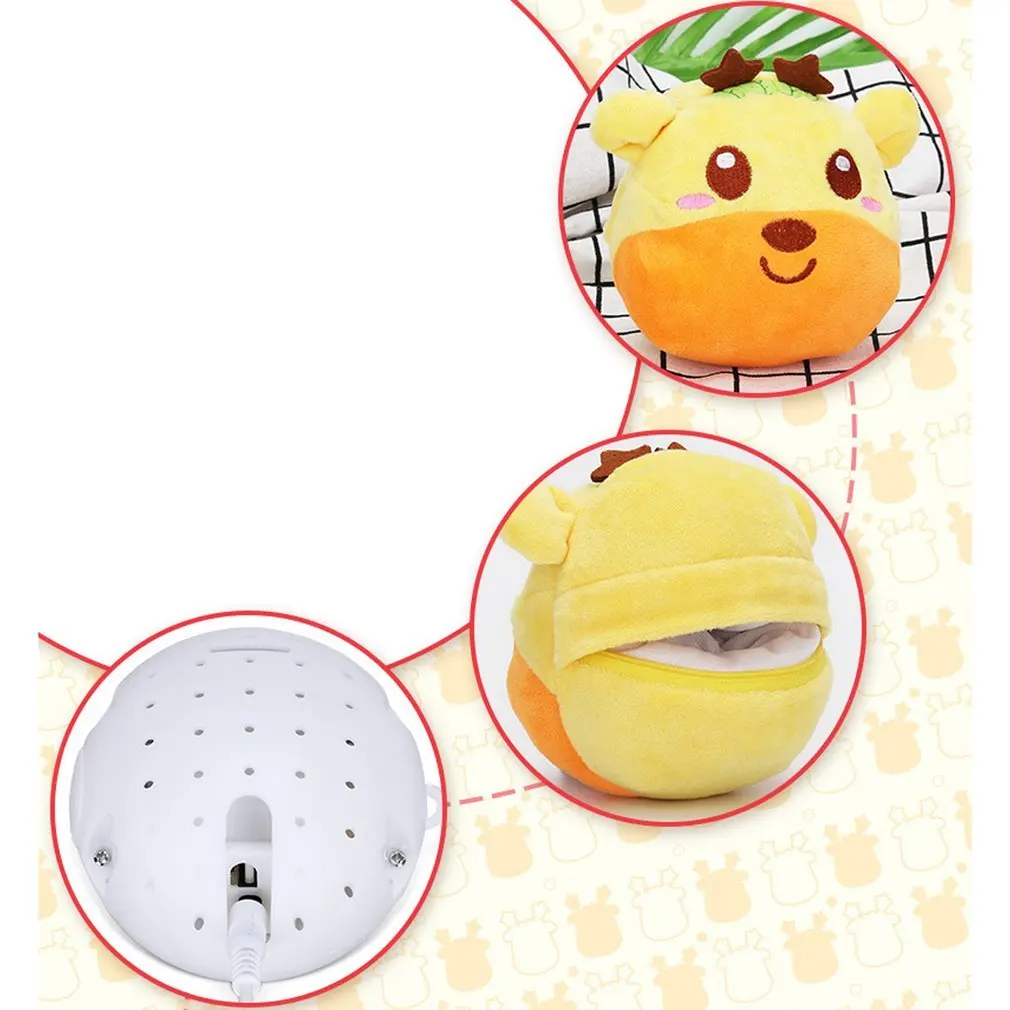 Usb зарядка запись плюшевая кукла Вибрационный шар Милая электрическая музыка плюшевая игрушка олень детский подарок