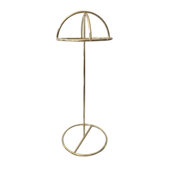 

Rustproof Round Iron Earring Hat Jewelry Display Desktop Stand Plated Decorative Gift Keys Storage Rack Smooth Surface Vertical