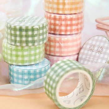 

3 Pcs/set Washi Tape Japanese Style Simple Plaid Pattern 2020 DIY Hand Account 15MM*5M High Quality Paper Tape School Supplies