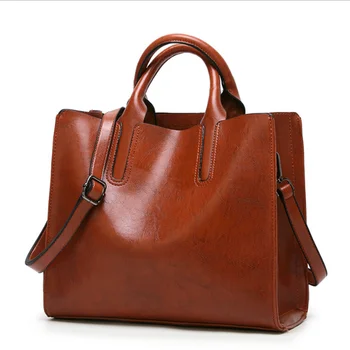 

2020 Women Leather Handbags Big Bag Inclined Shoulder Bag High Quality Casual Female Bags Shoulder Bag Ladies Bag For Women
