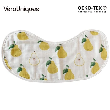 

VeraUniquee Muslin Baby Burpy Bib Baby Bandana Bibs Bebe Smock Burp Cloths Accessory Infant Ba