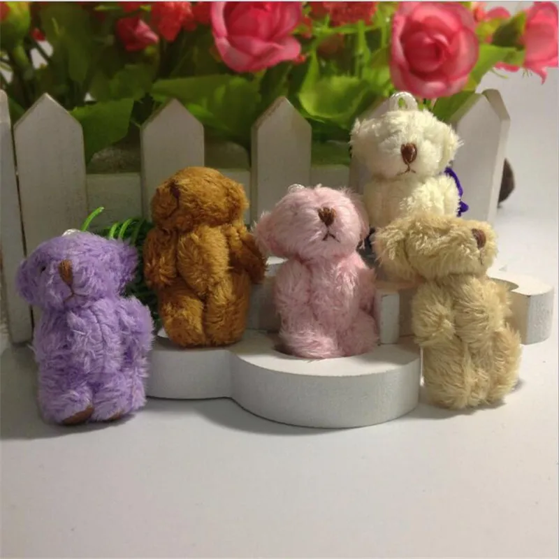 HANDANWEIRAN 5pcs Lots of Mini Cute Union Bear Plush Dolls Premium pp Cotton Padded Decorative Pendant 1 HANDANWEIRAN 5pcs Lots of Mini Cute Union Bear Plush Dolls Premium pp Cotton Padded Decorative Pendant 5