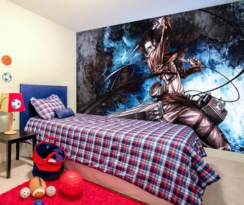 

[Self-Adhesive] 3D Murals For Attack On Titan 494 Japan Anime Wall Paper mural Wall Print Decal Wall Murals Belly