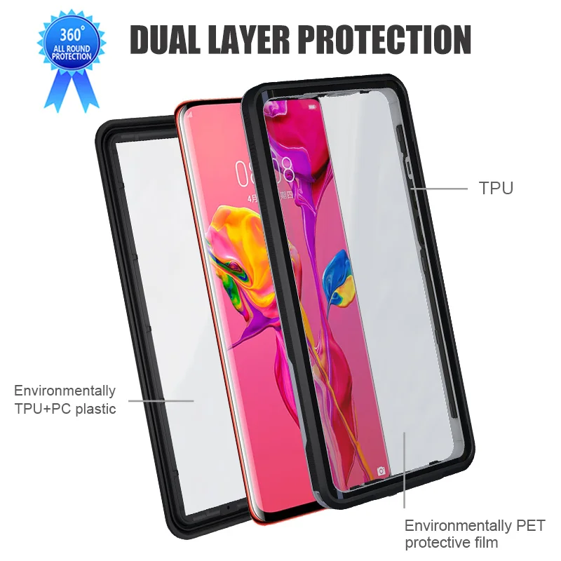 Для huawei P30 P30 Pro P30 Lite mate 30 Pro Чехол водонепроницаемый противоударный чехол для P20 Pro P20 Lite mate 20 Pro 360 силиконовый чехол