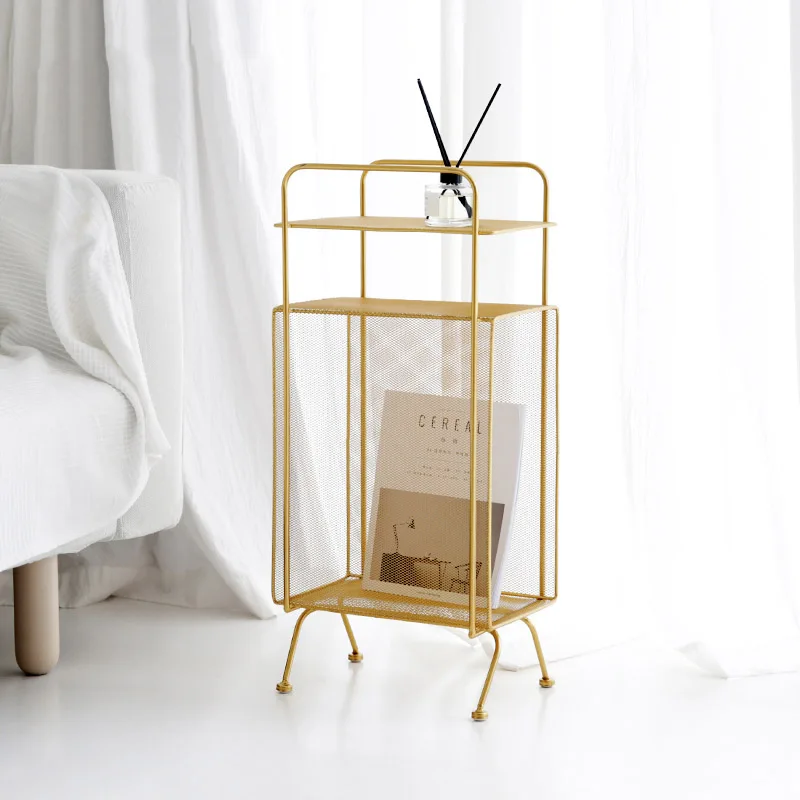 Nordic Soft Decoration Bedroom Iron Creative Magazine Place Simple Bookshelf | Дом и сад